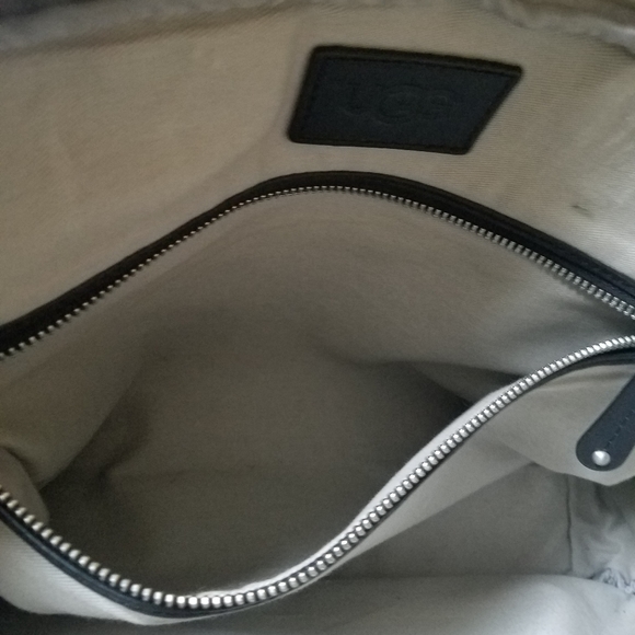 UGG Leather Slim Branford Satchel Laptop Work Bag - Picture 6 of 15